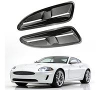 Gettimore Hood Vents for Jaguar XKR ABS Front Bonnet Air Intake Scoops Black Car Styling Engine Cooling Covers 42x14cm Universal Fit Modification