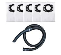 Gettimore Hose Dust Bag for Karcher NT20 30 WD1 WD2 WD3 WD4 WD5 WD6 Vacuums, 25m Extra Long Hose with Dual Swivel Cuffs, Includes 5 Filter Bags, Compatible with Karcher NT Series and WD Models