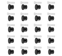Gettimore Hunter-Compatible Garden Spray Nozzle Set, Plastic Watering Attachment with Spray Shut-Off Efficient Lawn and Plant Irrigation, Includes Lids and Filters, Black and White(20-piece set)