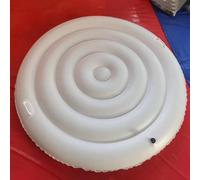 Gettimore Inflatable Spa Cover Round or Square PVC Insulation Blanket for Outdoor Waterproof UV Resistant Dust Protector Various Sizes Including 130cm 145cm 162cm 165cm(Round with handle 1)