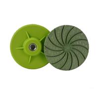 Gettimore Integrated Polishing Disc 3 Inch Silicon Carbide Resin Angle Grinder, M10 Thread, for Tile, Stone, Metal, Glass, Green