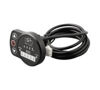 Gettimore LED Display LED900S Electric for Bike Control Panel 24V/36V/48V, 5-Pin Connector, 704553mm, for Auto-Off, Battery Level Indicator