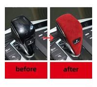 Gettimore Luxury Red Suede Gear Shift Knob Cover for BMW F44 F40 M235i 2023 Models