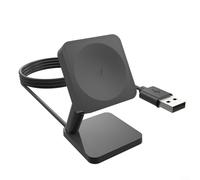 Gettimore Magnetic Charging Dock Station for Samsung for Galaxy Watch 8 7 Space-Saving Design Black Charger Stand