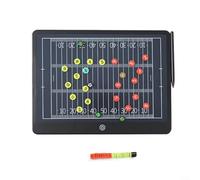 Gettimore Magnetic LCD Soccer Training Strategy Board with Player Marker Chips and Pen for Coaching Football Basketball Volleyball Ice Hockey Badminton Handball 35.5x23cm(rugby)