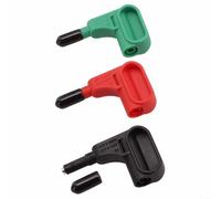 Gettimore Magnetic Test Probe Tip Adaptors for Multimeter Magnetic Test Probe, 4Mm Banana Head, Easy Magnetic Field Measurement for Standard Test Leads (red+black+green)