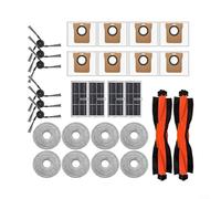 Gettimore Main Brush Filters Side Brushes Dust Bags Mops For Xiaomi For MIJIA M40/D110CN Robot Vacuum For Wet Dry Anti Hair Wrap Cordless Household Vacuum Cleaner Washable Reusable
