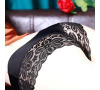 Gettimore Male Lingerie Lace Briefs Hollow Pouch Design | Breathable mesh material, hollow pouch feature, shiny finish, flexible waistband, party wear