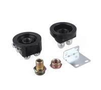 Gettimore Male Oil Filter Relocation Sandwich Adapter Kit 3/4"-16 & M20x1.5 Thread T6 Aluminum AN10 Ports for Cooler Gauge Install Black