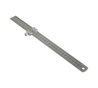 Gettimore Marking Gauge Measuring Block Set with Steel Ruler 30cm, Dual-Scale Stop Ruler in cm and Inches for Woodworking, for Precision Measurement Tool Compatible with Carpentry DIY Crafts