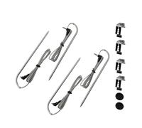 Gettimore Meat Probes 9004190170 Compatible with Masterbuilt Gravity Series 560/800/1050, Temperature Probe Replacement for BBQ Grill, Stainless Steel, 2-Pack 4set