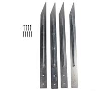 Gettimore Metal Swing Ground Anchor 4 Pcs Fence Post Anchor Ground Spike for Safe Outdoor Play Easy Hammer Installation and Weather Resistant