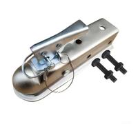 Gettimore Metal Trailer Coupling Hitch, Shockproof Straight Tow Trailer Quick Secure Fit for Trailer Conversion(B)