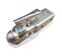 Gettimore Metal Trailer Coupling Hitch, Shockproof Straight Tow Trailer Quick Secure Fit for Trailer Conversion(A)
