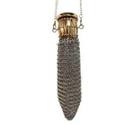 Gettimore Mini Antique Coin Purse Bag Double Mesh Vintage Wallet for British Coins, Retro Money Organizer, Gold/Silver/Copper