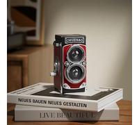 Gettimore Mini Digital Camera 12MP 1080P FHD Autofocus Vintage Style Twin Lens Reflex Design for Kids and Adults Portable Compact Size