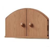 Gettimore Minimalist Arch Wood Wall Sticker Switch Plate, Solid Pine Outlet Cover with Natural Grain, Modern Rustic Decor Living Room Bedroom, Self- Burnt Finish 22.5x3x18.5cm(B)