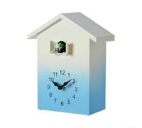 Gettimore Modern Cuckoo Clocks for Wall Hourly Chiming Coo Coo Clock Volume Adjustable(Blue)