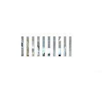 Gettimore Modern Self Acrylic Wall Art 10PCS Decorative Mirror Effect Stickers (5cm*30cm*10pcs silver)