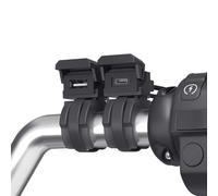 Gettimore Motorcycle Usb-C Pd And Usb-A Charger With Waterproof Handlebar Mounting Bracket, 30W Type-C And 18W Usb-A Dual Port Fast Charging For Motor