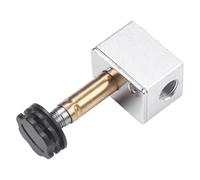 Gettimore Mute Oil-Free Solenoid Valve for Air Pump Compressor 220V Power-Off Exhaust & Unloading Cast Aluminum Bleed Check Part A/B/C A