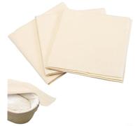 Gettimore Natural Cotton Dough Proofing Cloth Set, Unbleached Breathable Fermentation Mat Bread Baking, Reusable Non- Liner 45x77cm(D)