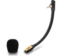 Gettimore Noise Cancelling Omnidirectional Mic for Logitech for astro A40 Headphones White ABS Material Enhanced (black)