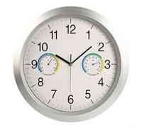 Gettimore Non-Ticking Wall Clock Featuring Thermometer Hygrometer 39cm Silent Operation with Clear Temperature Humidity Readings for Living Room Bedroom Decor