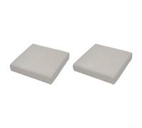 Gettimore Outdoor Patio Cushion Cover 60x60x10cm Oxford Cloth Waterproof Protector for Garden Sofa Rattan Chair Balcony Seating Set in Dark Light Gray Cream 2pcs(Light Gray)