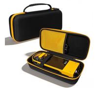 Gettimore Portable EVA Storage Case for Audio-Technica AT-SB727 Turntable Hard Shell Carry Bag with Mesh Pocket for Vinyl Record Player and Accessories Black Yellow