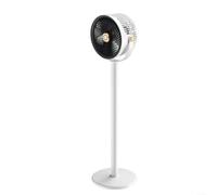 Gettimore Rechargeable Standing Fan, with 360 Degrees Oscillation 5 Speed Settings Portable Whisper Quiet Pedestal Fan Adjustable Height Type- C for Bedroom(White gray)