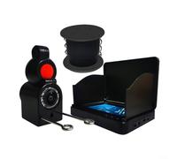 Gettimore Rechargeable Underwater Fishing Camera 4.3 Inch Screen Fish Finder with IP68 Vision Waterproof Sea Sonar System for Ice Boat Fishing(20meters Cables)