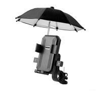 Gettimore Reliable Motorcycle Phone Holder with Umbrella for Safer Riding Experience (Handlebar umbrella)