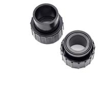 Gettimore Replacement Union Kit for Pentair for Superflo Pools and Spas, 2 Pieces PVC Connectors #350157, 1.5-Inch Slip, Leak-Resistant Black Fittings