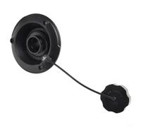 Gettimore RV Fresh Water Fill Hatch 4-1/2" Inlet for 3-1/2" Cutout Black Plastic Tank Connector with Air Vent for Caravans & Campervans