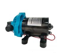 Gettimore Short Self-Priming Diaphragm Pump 12V 24V for Marine RV Water Supply Engineering Plastic Housing with Dry Run Feature Low Current Draw