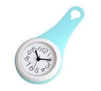 Gettimore Silent Digital Wall Clock for Bathroom, Waterproof Design, Easy-to-Hang on Towel Racks or Hooks, Large Readable Display, Synthetic Resin Construction, 8.46 x 4.13 x 1.57 Inches(cyan)