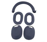 Gettimore Silicone Protective Cover for Sony Wh1000xm5, Anti Yellowing Shockproof Case Set with Ear Pads Head Beam Washable Sweatproof(Deep Blue)