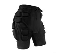 Gettimore Skiing Hip Guard Shorts with Shock Absorbing EVA Foam Breathable Nylon Spandex Crash Pad for Adults Discreet Fit Under Snow Pants(M)
