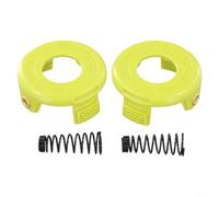 Gettimore Spool Cover And Spring Set 2 Pack for RAC118, RLT3525S Grass Trimmer Head Parts Plastic Metal Construction Garden Tool Maintenance