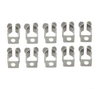 Gettimore Spring Terry Clips,Open Type Spring Steel Tool Clips Heavy Duty Garage 6/10/12/16/19/25/28mm Steel Tool Holder Set For Storage/Shed(12mm)