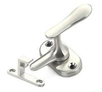 Gettimore Stainless Steel Door Bolt for Wood Casement Bathroom Doors, 5x3x4.9cm S/L Size Latch with Brushed Chrome Finish, Compatible with Sliding Barn Flip Locks