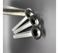 Gettimore Stainless Steel Sausage Stuffer Funnel Set 4pcs with Smooth Edge and Thick Design, High Density Mirror Polished Meat Grinder Attachment for Homemade Sausage Making, Safe Food Contact, Silver