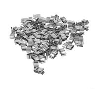 Gettimore Stainless Steel Solar Panel Wire Clip, 6-6.5mm Cable Diameter, for Photovoltaic Wiring and Cable Management, 100pcs