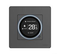 Gettimore Thermostat Knob for MOES Star for Ring Series for Tuya for Zigbee, Multi-Mode Heating Controller with Temp Calibration and Safety for Protection, Black(GA-White)