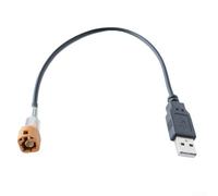Gettimore USB Adapter Cable for Car Navigation LVDS K Interface - 20cm Retrofit Converter Wire for Navigation Host Upgrade Black