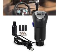 Gettimore USB Racing Game Joystick Simulator Gearshift Knob for Logitech G29 G27 G25 and for thrustmaster TH8A SQ