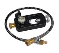 Gettimore Valve Scuba Adapter, 6000Psi 40MPa DIN Air Valve Converter Multifunction Attachment for Kayak Paddle Board Canoem Inflatable Boat(hose with strap)