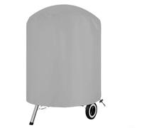 Gettimore Water-Resistant BBQ Grill Fire Stove Cover 70x70cm with UV Protection Oxford PVC Material for Vertical Smokers Bucket BBQs for WEBER 22 George Foreman Electric Grills Black(Rice Curry)