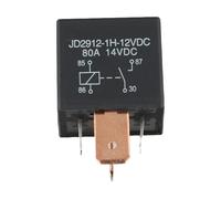 Gettimore Waterproof Heavy Duty Relay 4-Pin DC 24V 12V 80A 1912 Automotive Car Relay, 1 Form C Contact Arrangement, 28mm x 28mm x 25mm, -40°C to +125°C Operating Temp, for 14VDC Systems